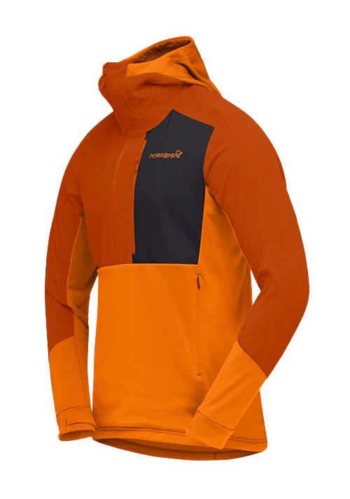 NORRONA MS LOFOTEN THERMAL PRO FLEECE HOODY - GOLD FLAME - Image 2