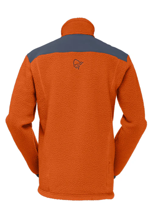 NORRONA MS TROLLVEGGEN THERMAL PRO FLEECE JKT - GOLD FLAME - Image 2