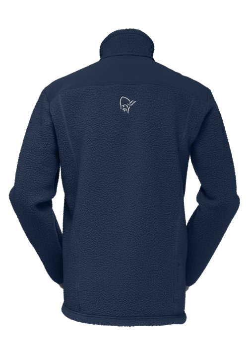 NORRONA MS TROLLVEGGEN THERMAL PRO FLEECE JKT - INDIGO NIGHT - Image 2