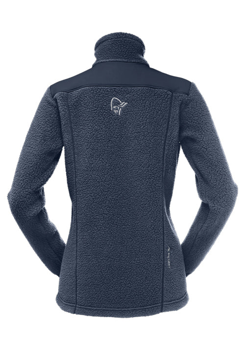 NORRONA WS TROLLVEGGEN THERMAL PRO FLEECE JKT - INDIGO NIGHT - Image 2
