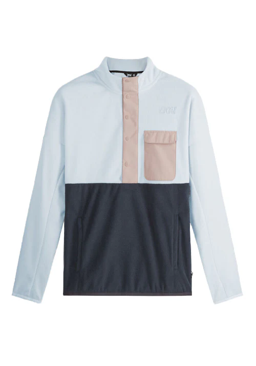 PICTURE WS ARCCA 1/4 ZIP FLEECE - ICE MELT/DARK BLUE