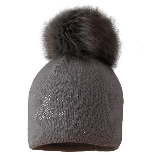 STARLING SILVER BLING MERINO BEANIE - REAL FUR - Image 3